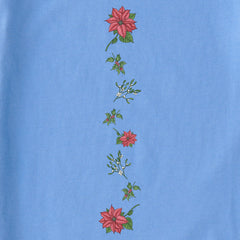 Women's Holiday Flowers Long Sleeve Crusher Tee
