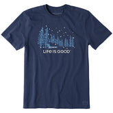 Men's Snowy Evening Short Sleeve Crusher Tee