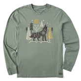 Men's Winter Wolf Long Sleeve Crusher Tee