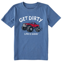 Kids Get Dirty Truck Short Sleeve Crusher Tee