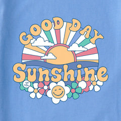 Kids Groovy Good Day Sunshine Short Sleeve Crusher Tee