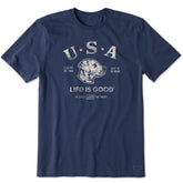 Men's Manifesto Land of the Free Dog Short Sleeve Crusher-LITE Tee