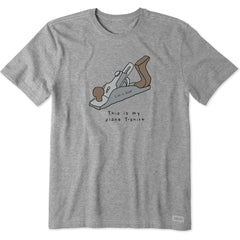 Men's Plane T-Shirt Short Sleeve Tee