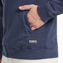 Men's Solid French Terry Zip Hoodie