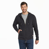 Men's Solid French Terry Zip Hoodie