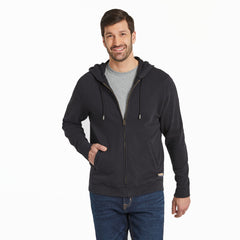 Men's Solid French Terry Zip Hoodie