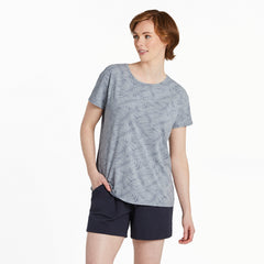 Women's Layered Fern Pattern Crusher-LITE Easy Tee