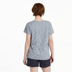 Women's Layered Fern Pattern Crusher-LITE Easy Tee