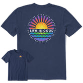 Men's Tie Dye Sunset Burst Short Sleeve Tee