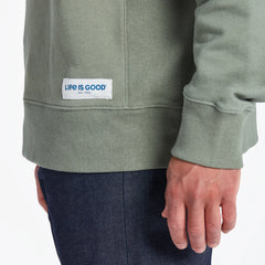 Men's Solid Simply True Fleece Crew