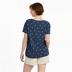 Women's Daisy Ditsy Pattern Crusher-LITE Easy Vee