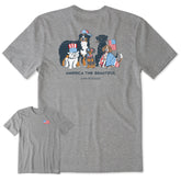 Men's America the Beautiful USA Dogs Short Sleeve Tee