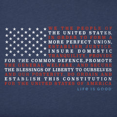 Women's Constitution Flag Short Sleeve Vee