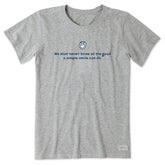 Women's Jake Smile Quote Short Sleeve Crusher Tee