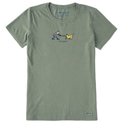 Women's Jake & Rocket Tug of War Short Sleeve Crusher Tee