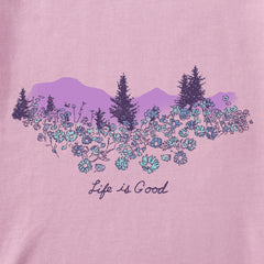 Women's Flower Garden Short Sleeve Crusher Tee