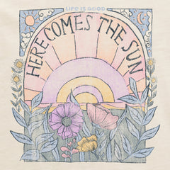 Men's Here Comes The Sun Hippie Short Sleeve Crusher Tee