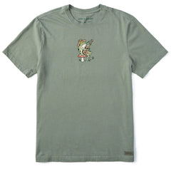 Men's Frog Guitar Short Sleeve Crusher Tee