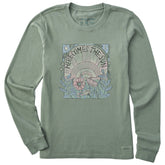Women's Here Comes The Sun Hippie Long Sleeve Crusher Tee