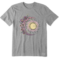 Men's Moon Flower Short Sleeve Crusher Tee