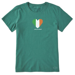Women's Ireland Heart Short Sleeve Crusher Tee