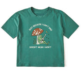 Women's Frog Can't Sing Guitar Short Sleeve Crusher Boxy Tee