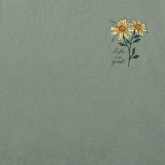 Women's Fall Favorite Color Flowers Short Sleeve Crusher Tee