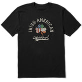 Men's Irish-American Clover Short Sleeve Crusher Tee