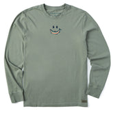 Men's Smile Fish Long Sleeve Crusher Tee