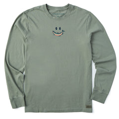 Men's Smile Fish Long Sleeve Crusher Tee