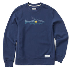 Men's Fishscape Simply True Fleece Crew