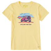 Women's Jackie and Rocket Follow The Sun 4x4 Short Sleeve Tee