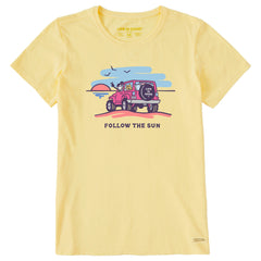 Women's Jackie and Rocket Follow The Sun 4x4 Short Sleeve Tee