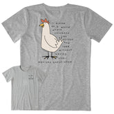 Women's Chicken Motives Short Sleeve Tee