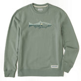 Men's Fishscape Simply True Fleece Crew