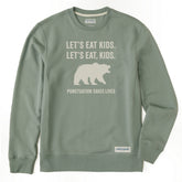Men's Let's Eat, Kids Simply True Crew