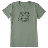 Women's I Love my Bulldog Short Sleeve Crusher Tee