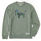 Men's Macro Micro Dogscape Simply True Fleece Crew