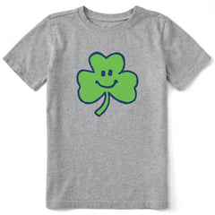 Kids Smile Clover Short Sleeve Crusher Tee