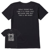 Women's Antique Treat Every Day Skull Short Sleeve Crusher Tee
