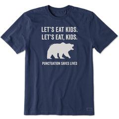Men's Let's Eat, Kids Short Sleeve Crusher Tee