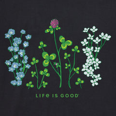 Women's Detailed Clovers and Wildflowers Crusher Tank