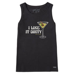 Women's I Like it Dirty Martini Crusher Tank
