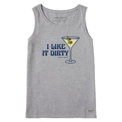 Women's I Like it Dirty Martini Crusher Tank