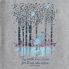 Women's Earth Has Music Heron Crusher Tank