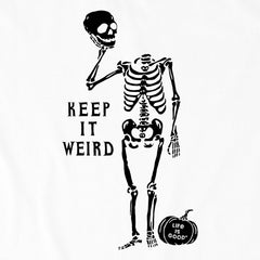 Men's Keep it Weird Skeleton Short Sleeve Crusher Tee