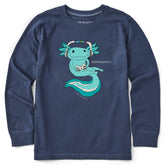 Kids Gamesolotl Long Sleeve Crusher Tee
