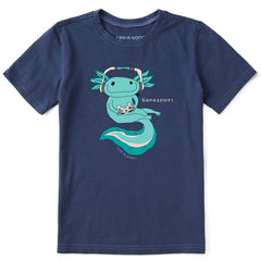 Kids Gamesolotl Short Sleeve Crusher Tee