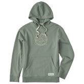 Men's Wander Compass Scene Simply True Fleece Hoodie