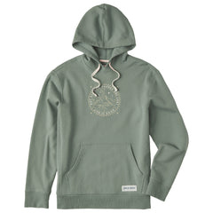 Men's Wander Compass Scene Simply True Fleece Hoodie